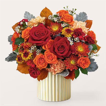 Merlot Bouquet with Ivory Vase – MR K'S FLOWERS, Littleton CO