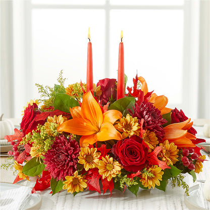 Autumn's Embrace Centerpiece – MR K'S FLOWERS, Littleton CO